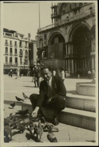 E. Kofinas in the Piaza San Marco, Venice.