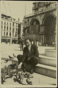 E. Kofinas in the Piaza San Marco, Venice.