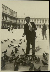 E. Kofinas in the Piaza San Marco, Venice.