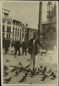 E. Kofinas in the Piaza San Marco, Venice.