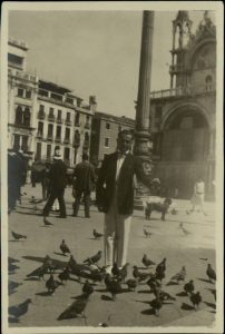 E. Kofinas in the Piaza San Marco, Venice.