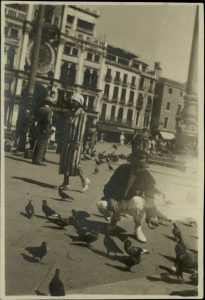 E. Kofinas in the Piaza San Marco, Venice.