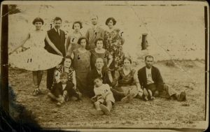 Group of people on a picnic.