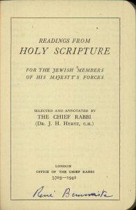 Readings from Holy Scripture