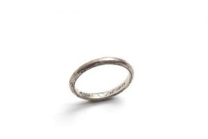 Silver ring inscribed.