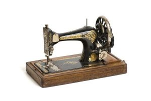 Portable sewing machine, belonged to a Jewish family of Salonika.