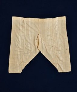 Hand-woven silk undershirt, used as part of shroud.