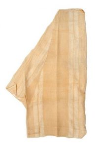 Striped cream silk baggy under trousers.