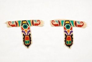 Multicoloured embroidery, belonged to Esther Modiano.