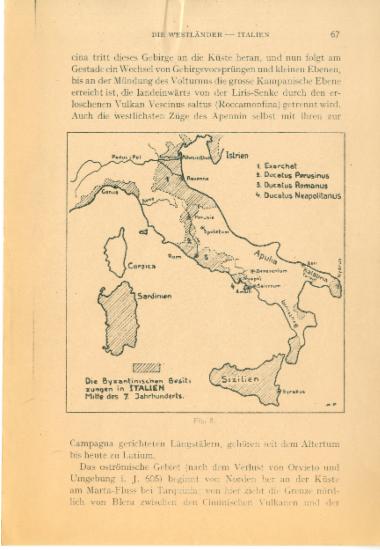 Χάρτες των κτήσεων της Βυζαντινής αυτοκρατορίας στην Ιταλία.