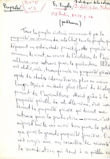 Χειρόγαφες σημειώσεις ανάγνωσης της Ελένης Αντωνιάδη Μπιμπίκου από το κείμενο του Φρ