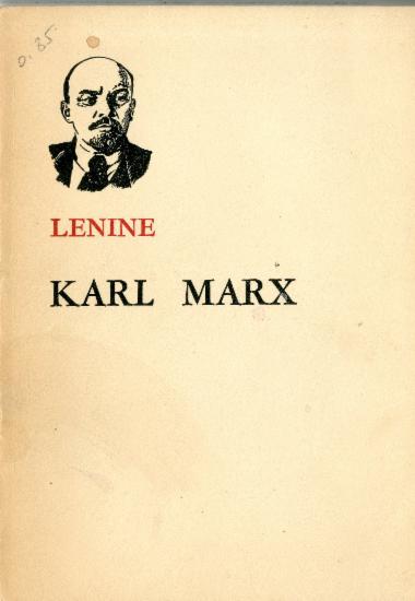 Β. Λένιν, Karl Marx, Πεκίνο, Editions en langues étrangères, 1966.