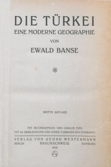 Die Türkei – Eine moderne Geographie mit 62 Abbildungen und einer farbigen Kulturkarte.