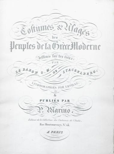 Costumes et usages des peuples de la Grèce moderne.