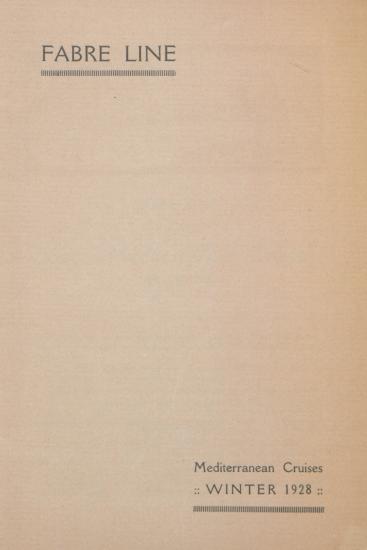 Fabre line : Mediterranean cruises