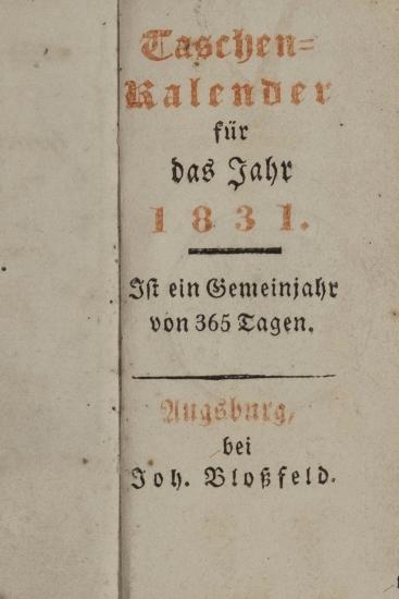Taschen-Kalender für das Jahr 1831 : Griechische Volkstrachten.