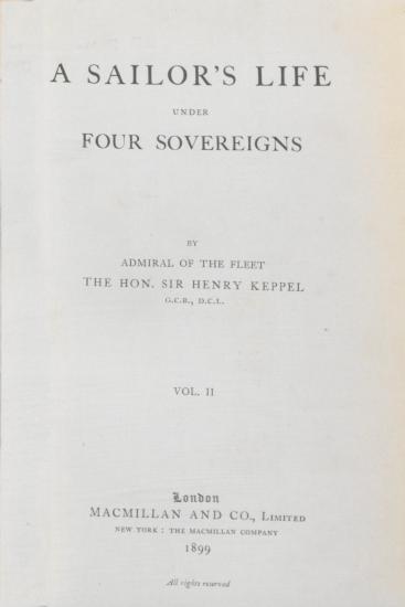 A sailor's life under four sovereigns.