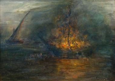 Καΐκι στις φλόγες