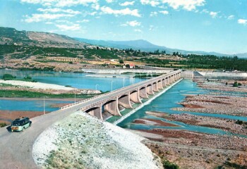 Veria, The Aliacmon Dam through Postcards