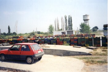 Συγκέντρωση ροδακίνων στο Κεφαλοχώρι το 1995