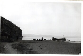 Fishermen's settlement on the shores of Lake Prespa