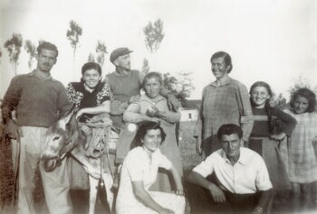 A company of men and women at Tripotamos village of Imathia