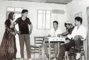 Theatrical performance with the work 