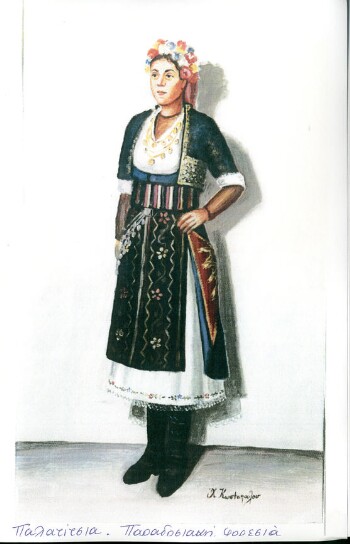 Traditional folklore outfits from Palatitsia of Imathia