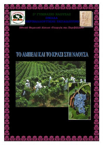 Το αμπέλι και το κρασί στη Νάουσα, πρόγραμμα Π.Ε. σχ. έτους 2006-2007