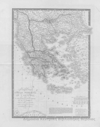 Carte generale de la Grece Monderne de l' Archipel de L'Albanie, de la Macrdoine et de la Romellie