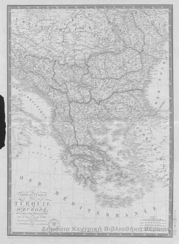 Carte generale de la Turke d' Europe, de la Grece et des iles toniennes