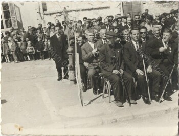 Wartime injured people at the parade on 25th March 1967