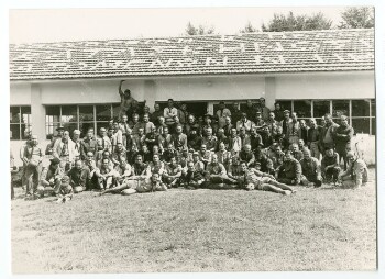 Memorial photo of old scouts meeting at Kastania