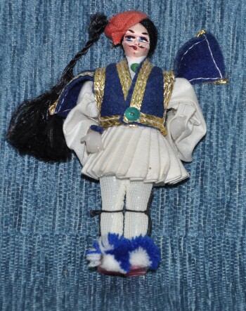 Greek tsolias doll