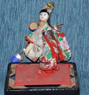 Japanese vintage Kimekami doll