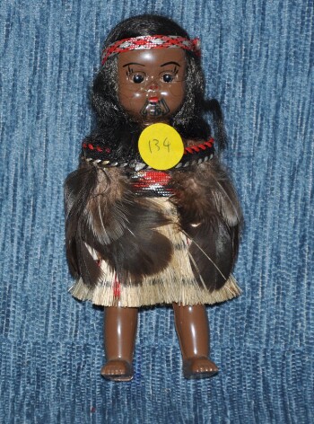 Vintage New Zealand souvenir Maori doll