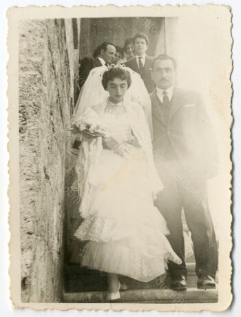 George and Kyriaki Akrivopoulos' pontiac wedding souvenir
