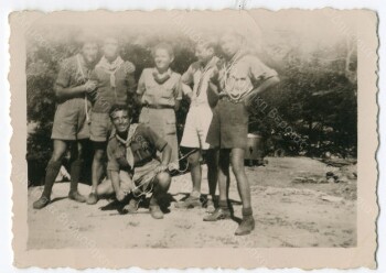 Scouts camp in Kastania village in 1946