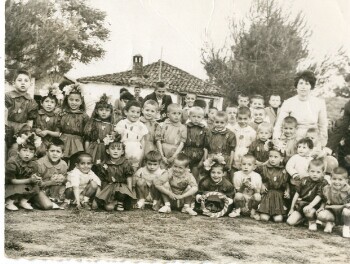 Students of 1st and 2nd class of Agia (Saint) Marina Primary school