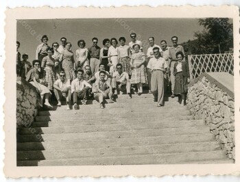 Members of the Tourism Club of Veria on an excursion in Kastania of Imathia