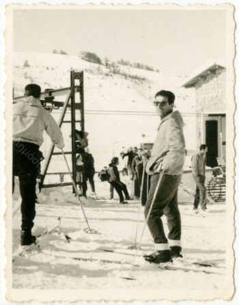 Ο Κωνσταντίνος Χοχλιούρος στο χιονοδρομικό κέντρο Σελίου