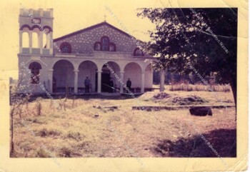 Yard configuration of the church of Saint Paraskevi at Rapsomaniki village of Imathia