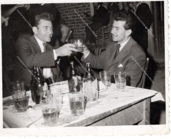 Friends at a coffee shop of Kefalochori village of Imathia