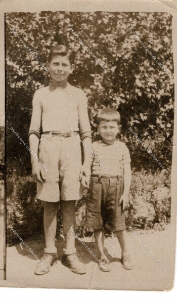 Cousins in the house yard