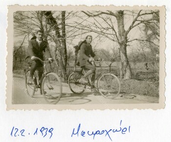 Scouts with bicycles in Macrochori village in 1939