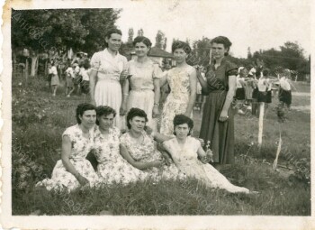 At the village square of Agia (Saint) Marina