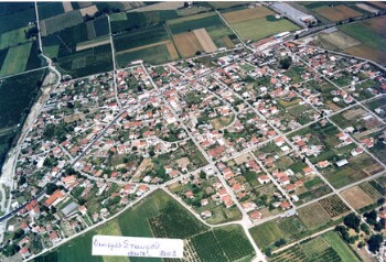 Aerial photograph settlement of Stavros village of Imathia