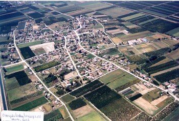 Aerial photograph settlement of Kefalochori village of Imathia