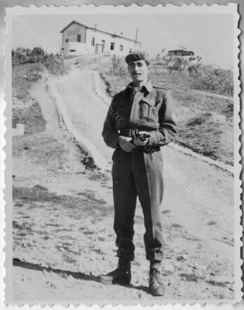 Stavros Teneketzidis as a soldier