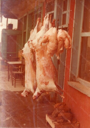 Slaughtered sheep in Zygana